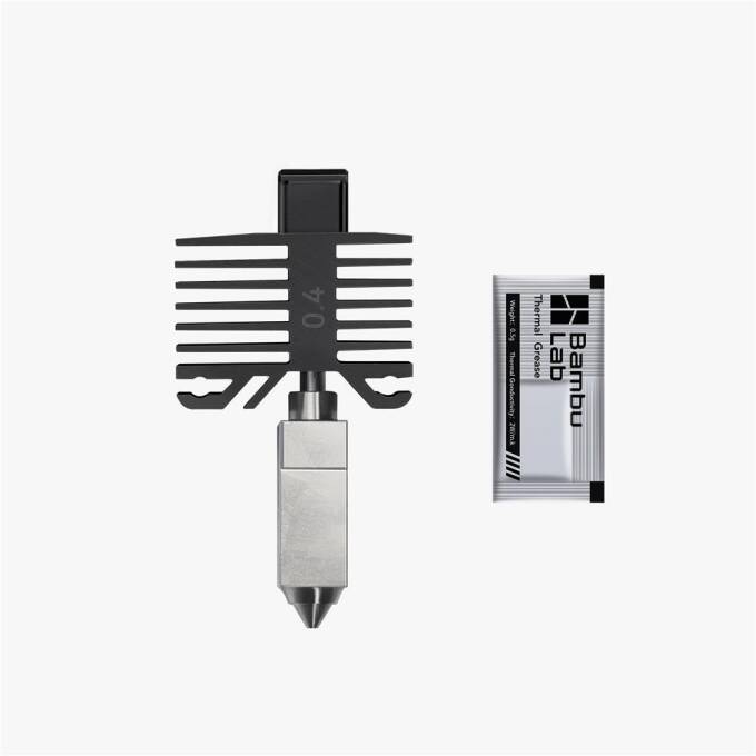 Bambu Lab X1C & P1-Series Hotend with Hardened Steel Nozzle