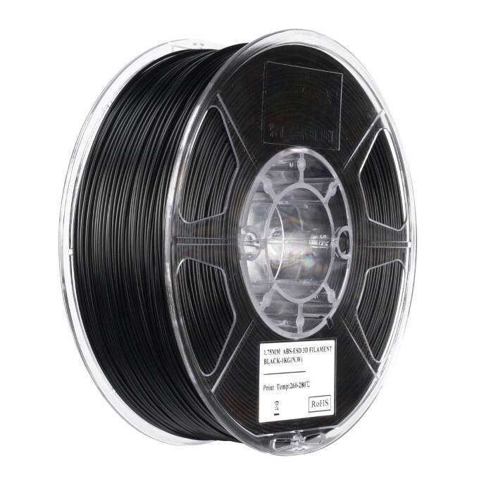 eSun ABS-ESD Black 1.75 mm 1.000 g