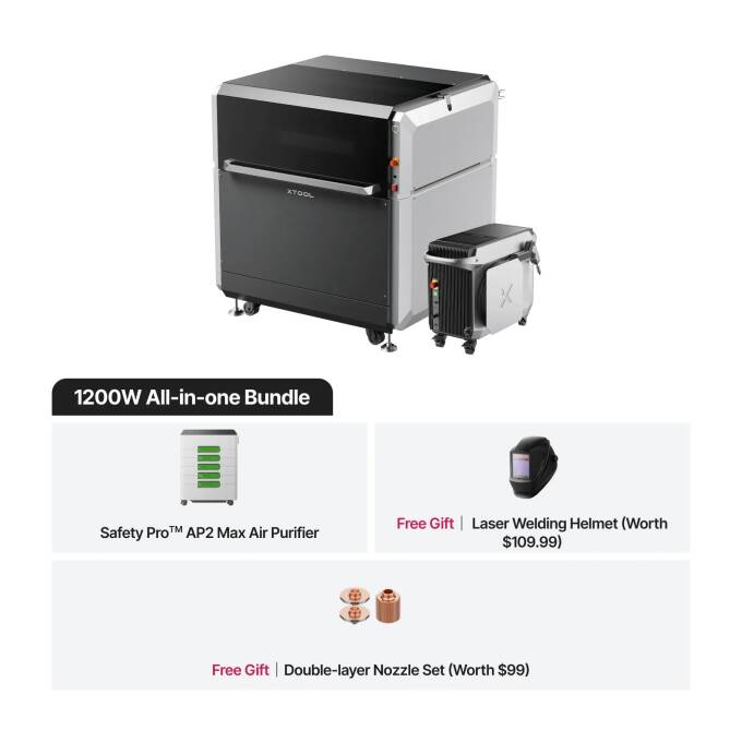 xTool MetalFab 1200w All-in-one Bundle